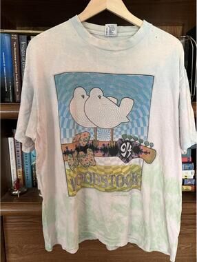 Woodstock Men's Multi and White Tshirt